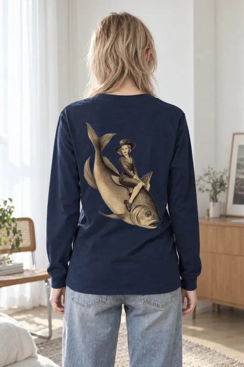 "Fish Rider" Unisex Longsleeve T-shirt