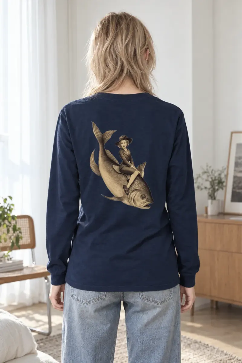 "Fish Rider" Unisex Longsleeve T-shirt