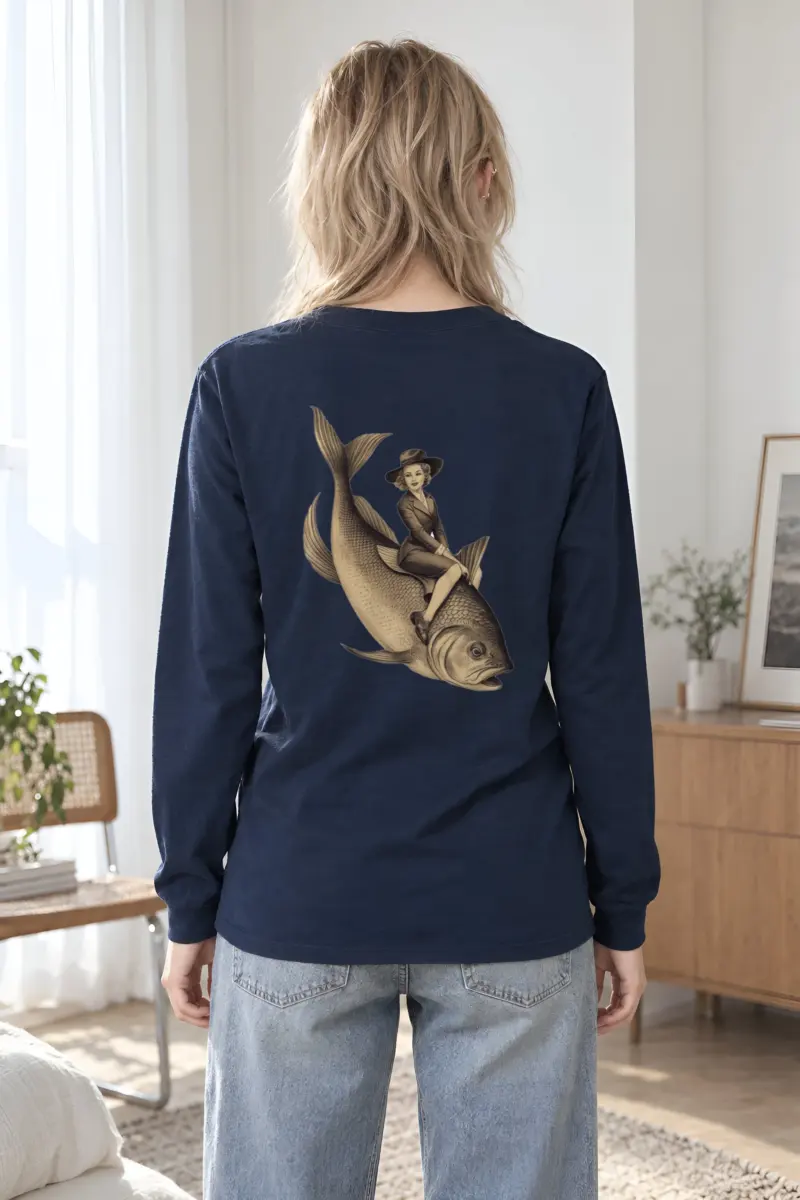 "Fish Rider" Unisex Longsleeve T-shirt