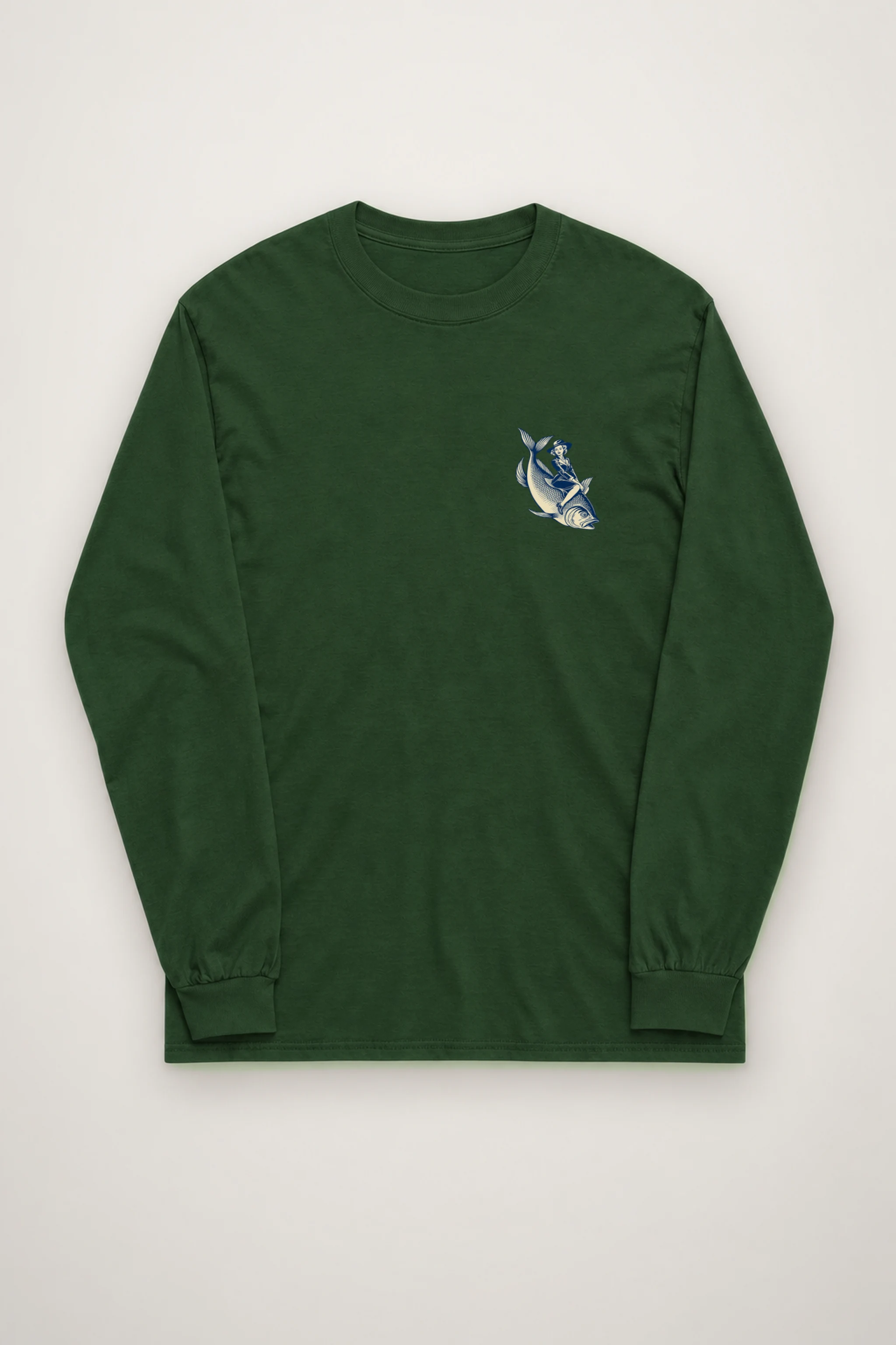 "Fish Rider" Unisex Longsleeve T-shirt
