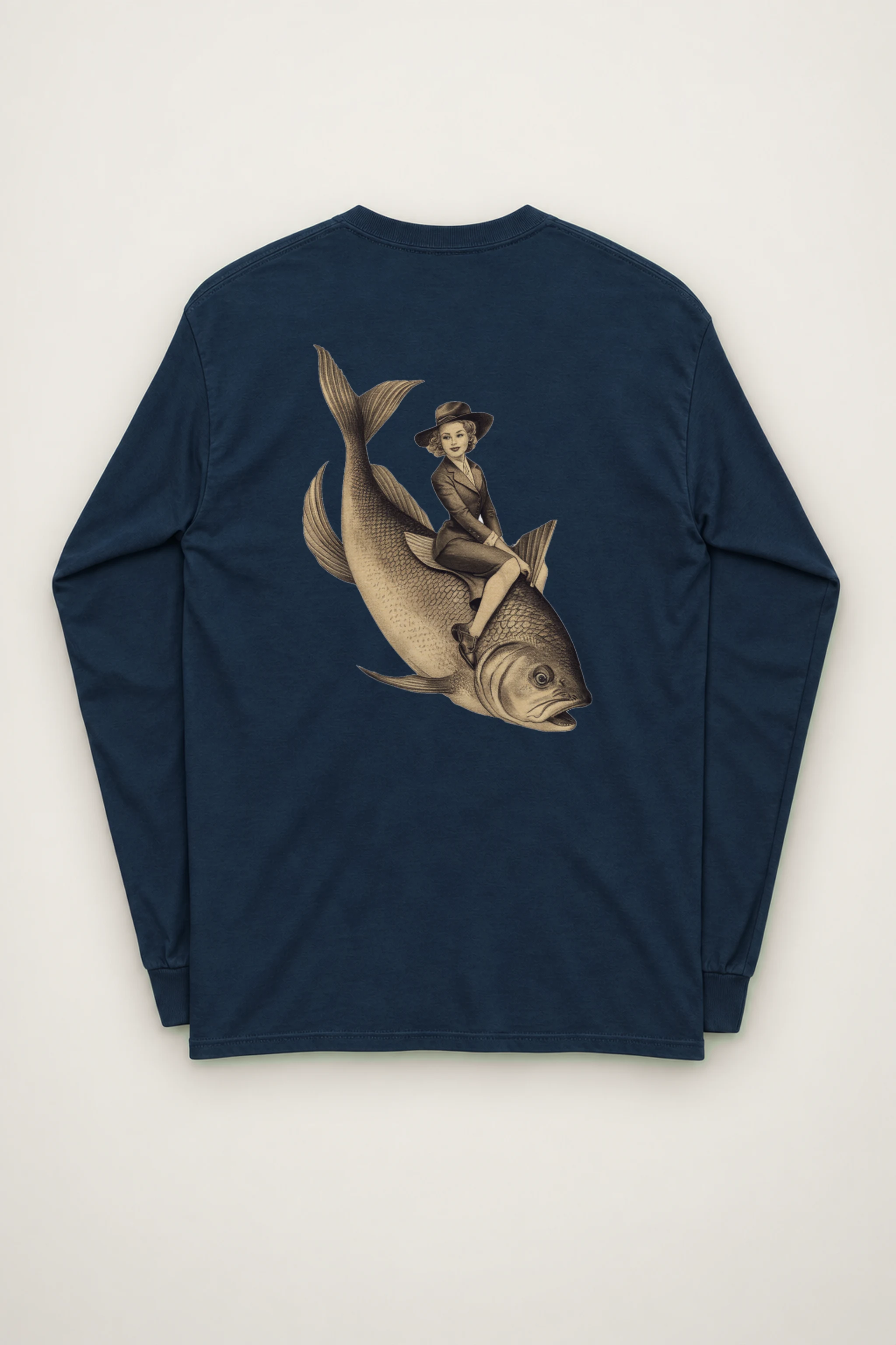"Fish Rider" Unisex Longsleeve T-shirt