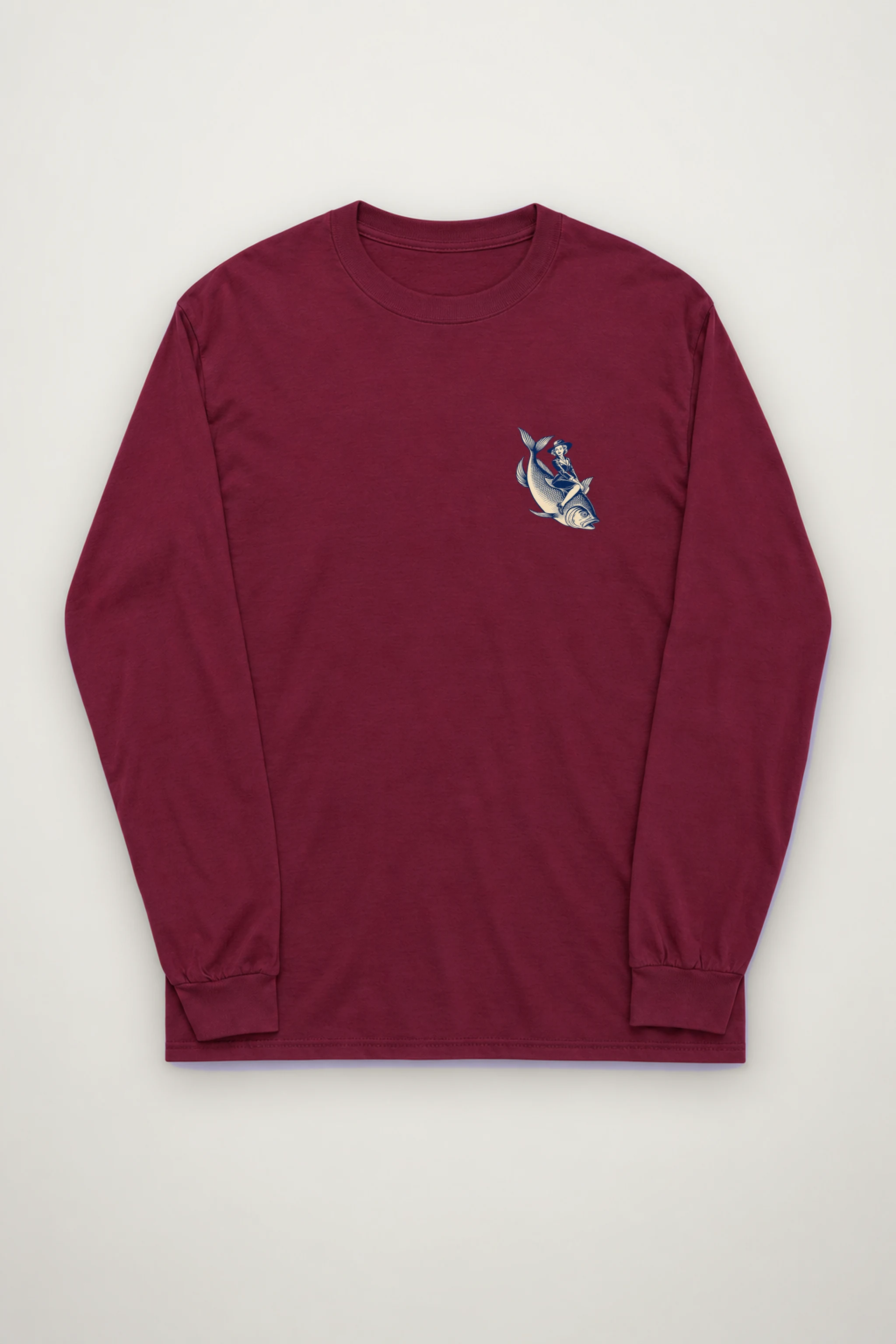 "Fish Rider" Unisex Longsleeve T-shirt