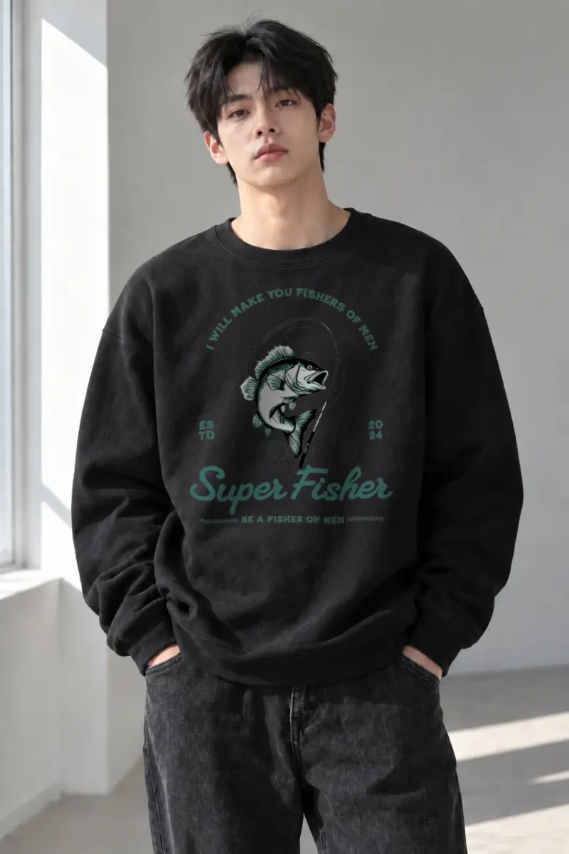 “Fishers Of Men” Heavy Blend Unisex Crewneck Sweatshirt | Gildan 18000