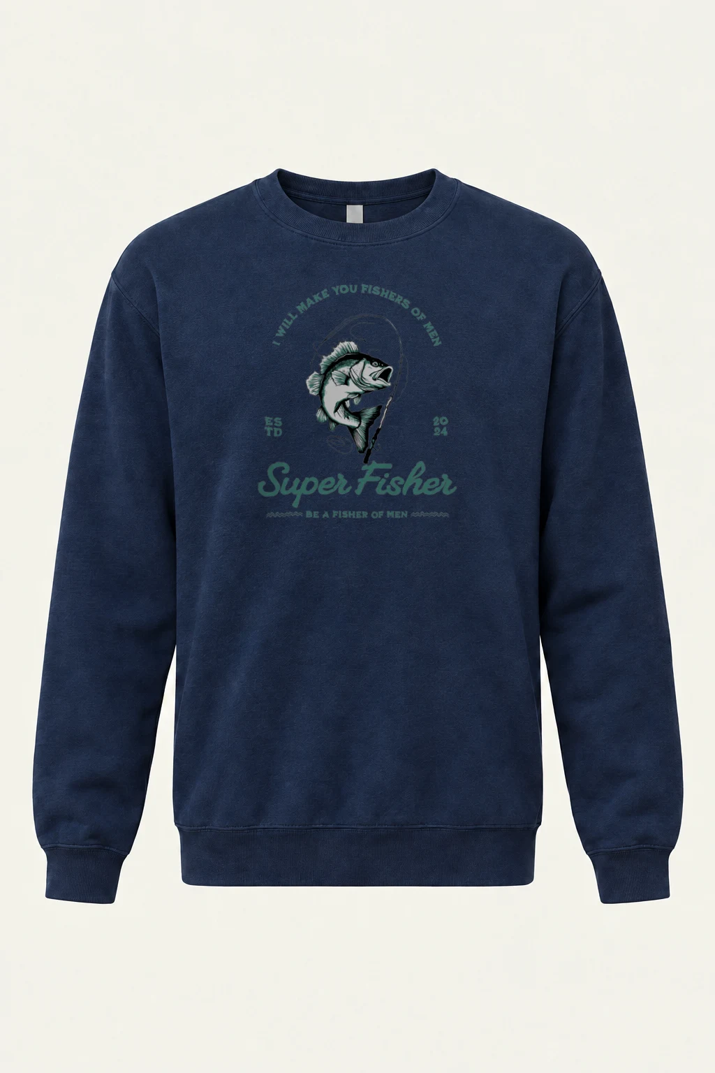 "Fishers Of Men" Heavy Blend Unisex Crewneck Sweatshirt | Gildan 18000