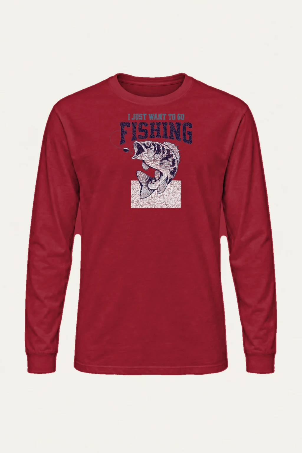 "Fishing State Of Mind" Unisex Longsleeve T-shirt | Gildan 2400