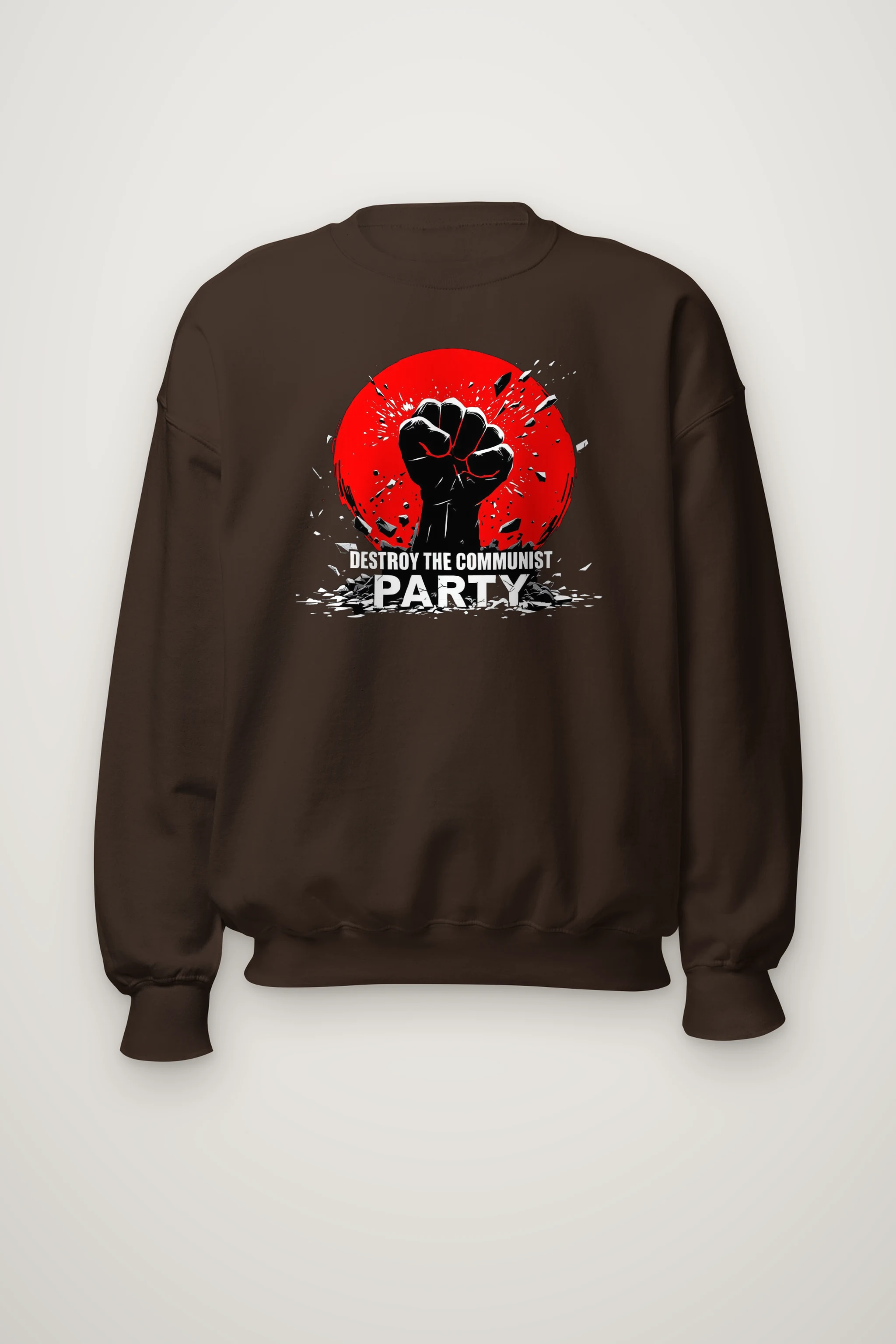 "Fist Against Red" Heavy Blend Unisex Crewneck Sweatshirt
