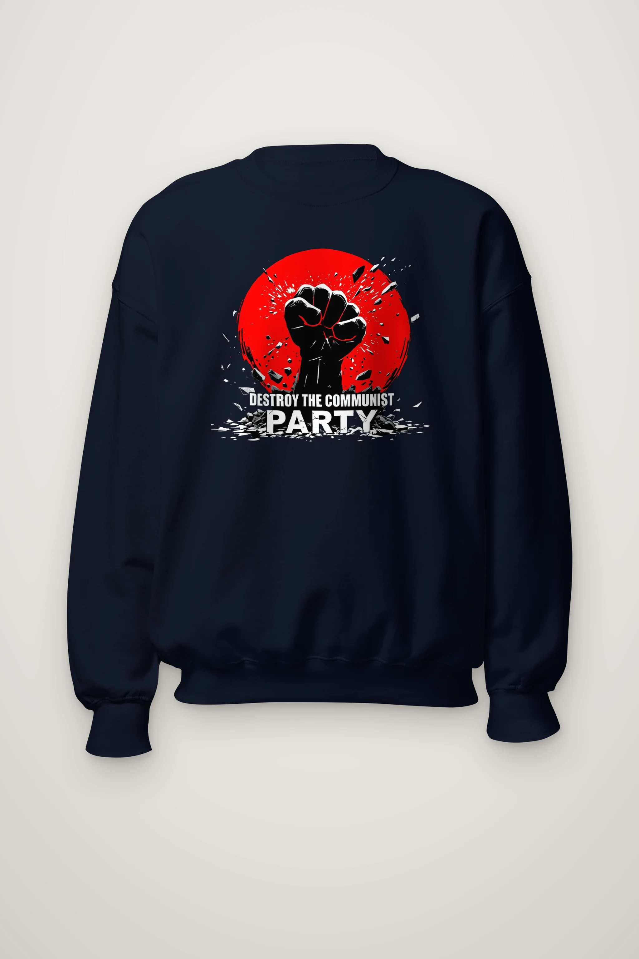 "Fist Against Red" Heavy Blend Unisex Crewneck Sweatshirt