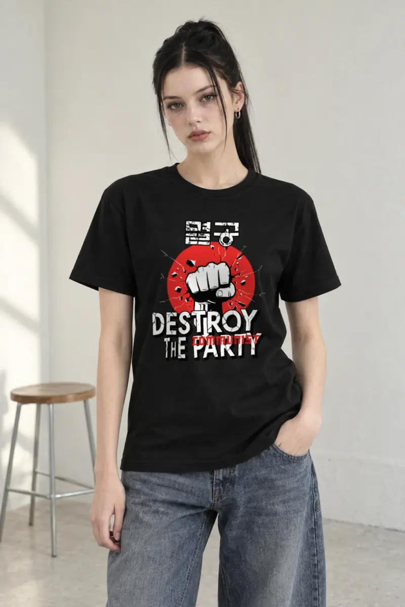 "Fist Against Tyranny" Heavyweight Unisex Crewneck T-shirt