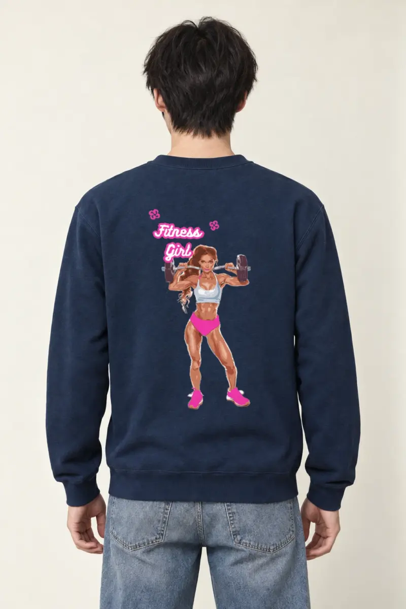 "Fitness Girl" Heavy Blend Unisex Crewneck Sweatshirt