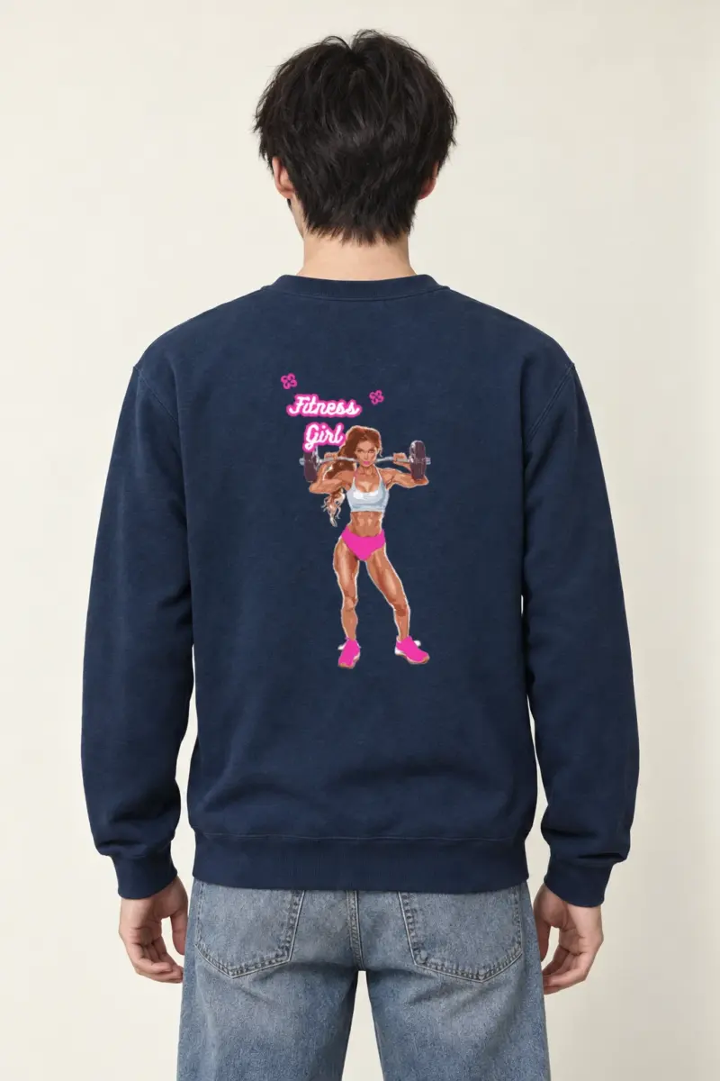 "Fitness Girl" Heavy Blend Unisex Crewneck Sweatshirt
