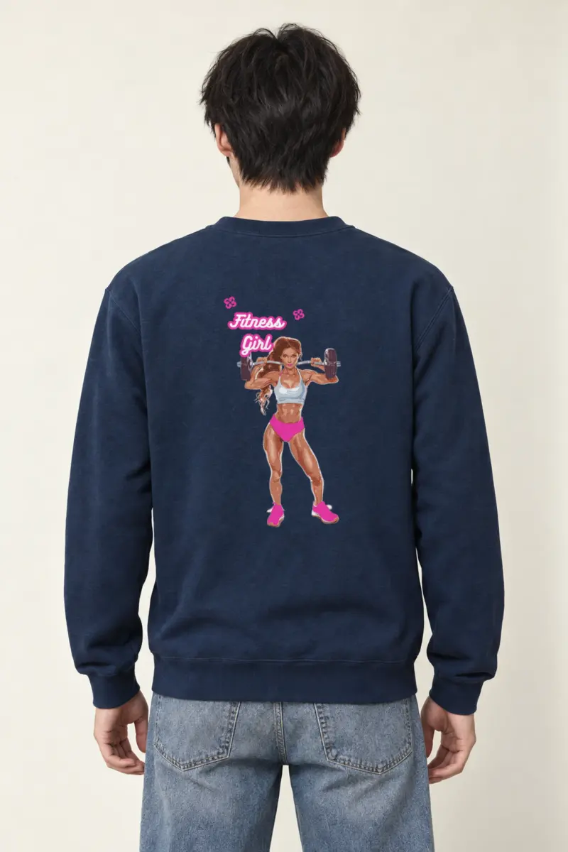 "Fitness Girl" Heavy Blend Unisex Crewneck Sweatshirt