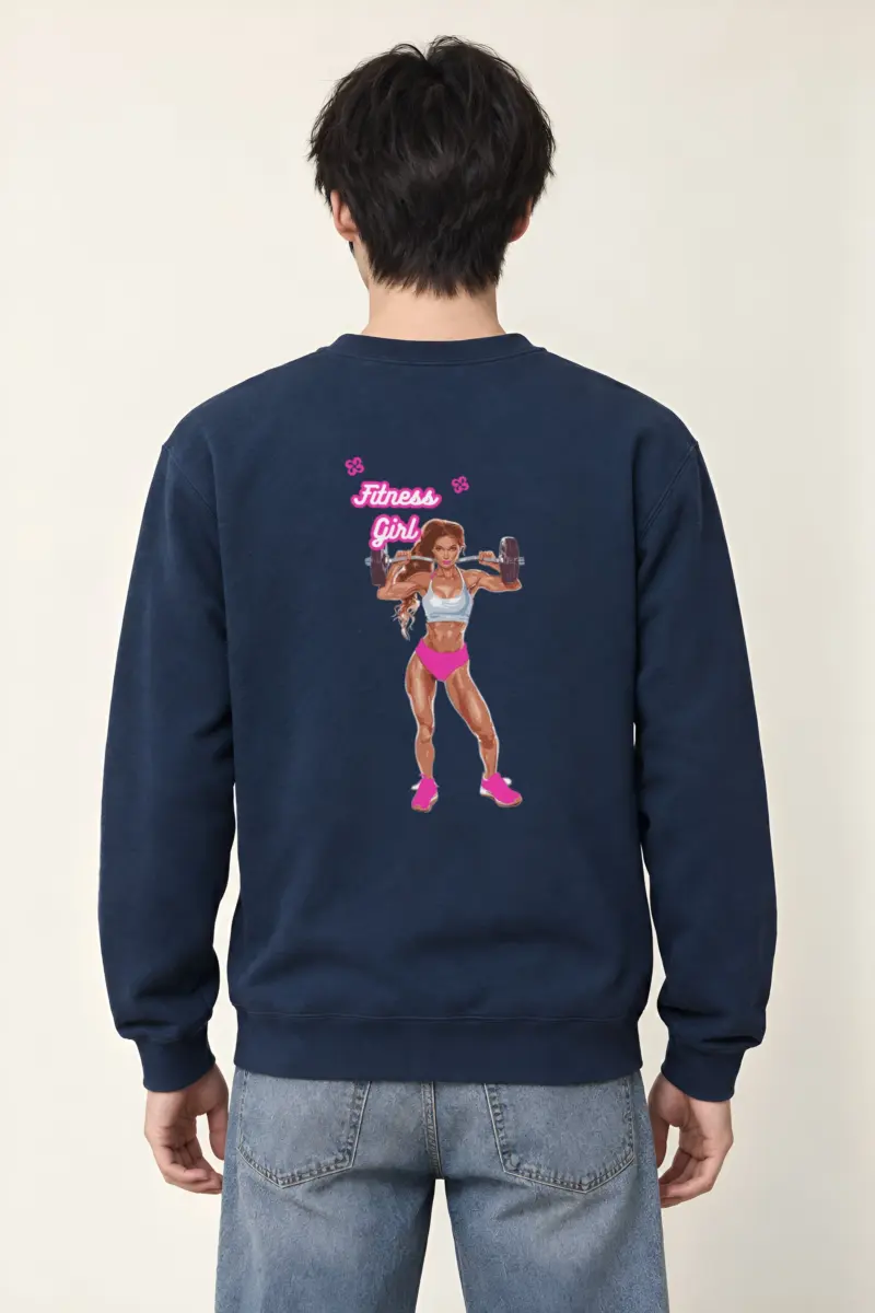 "Fitness Girl" Heavy Blend Unisex Crewneck Sweatshirt