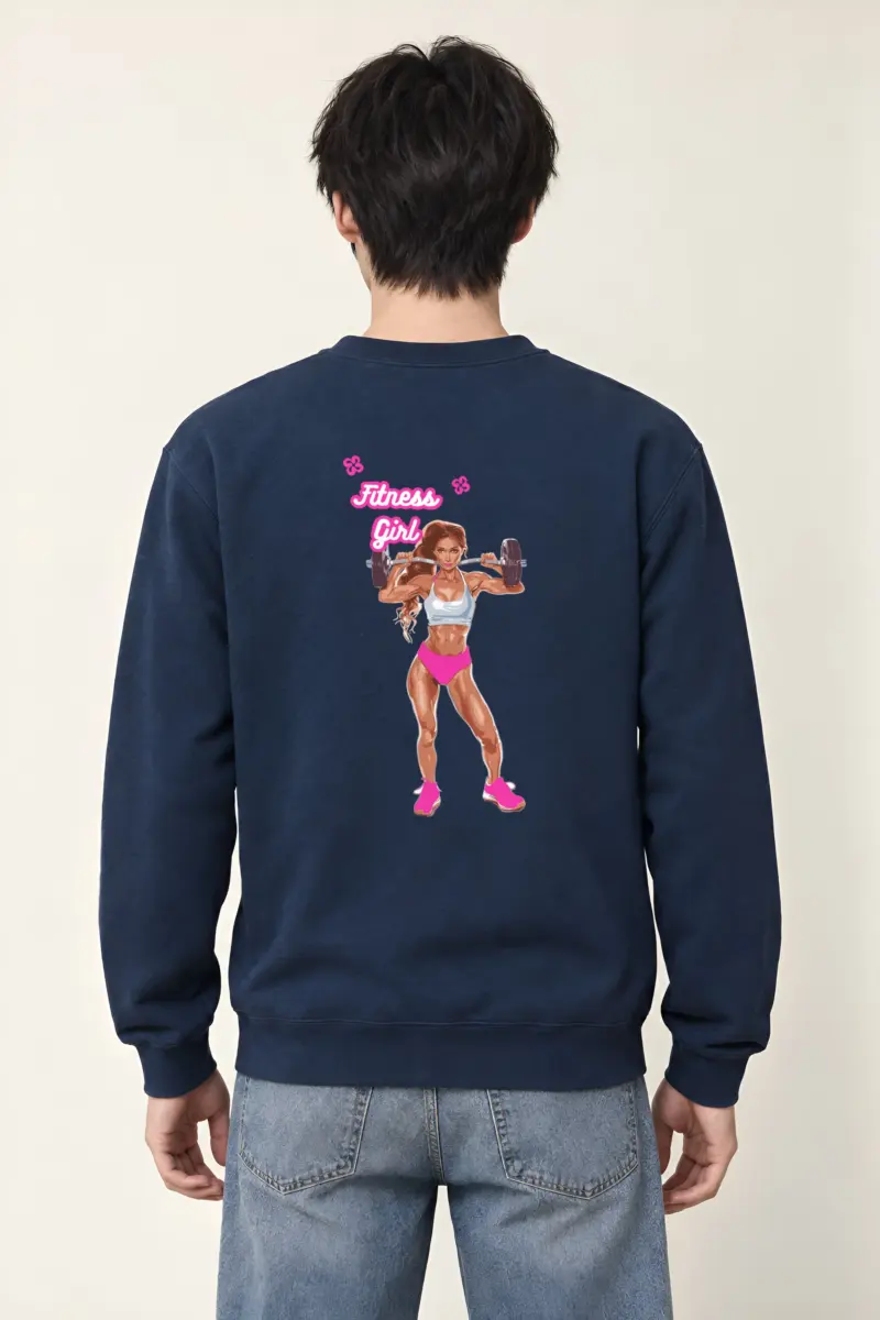 "Fitness Girl" Heavy Blend Unisex Crewneck Sweatshirt