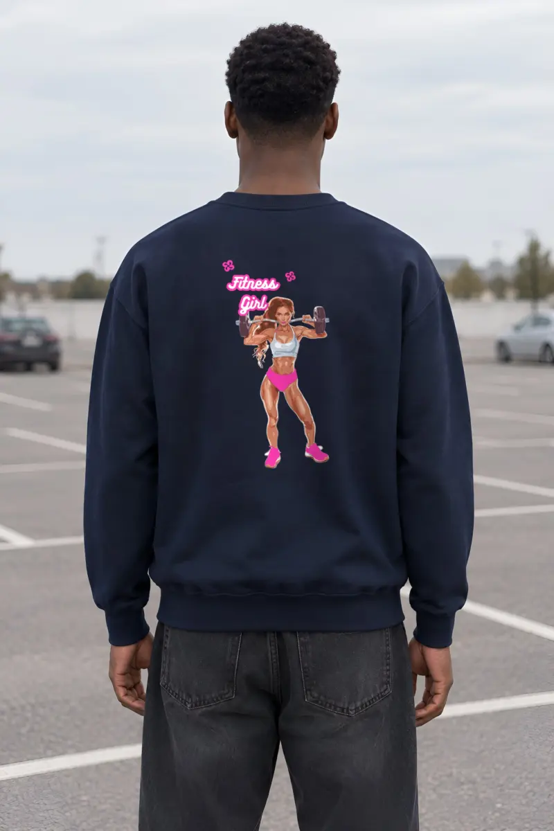 "Fitness Girl" Heavy Blend Unisex Crewneck Sweatshirt