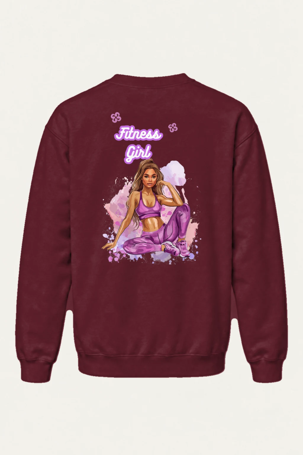 "Fitness Girl" Heavy Blend Unisex Crewneck Sweatshirt | Gildan 18000
