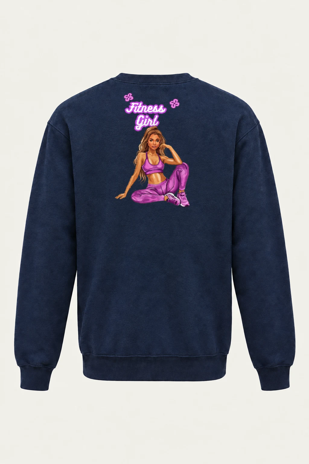 "Fitness Girl" Heavy Blend Unisex Crewneck Sweatshirt | Gildan 18000