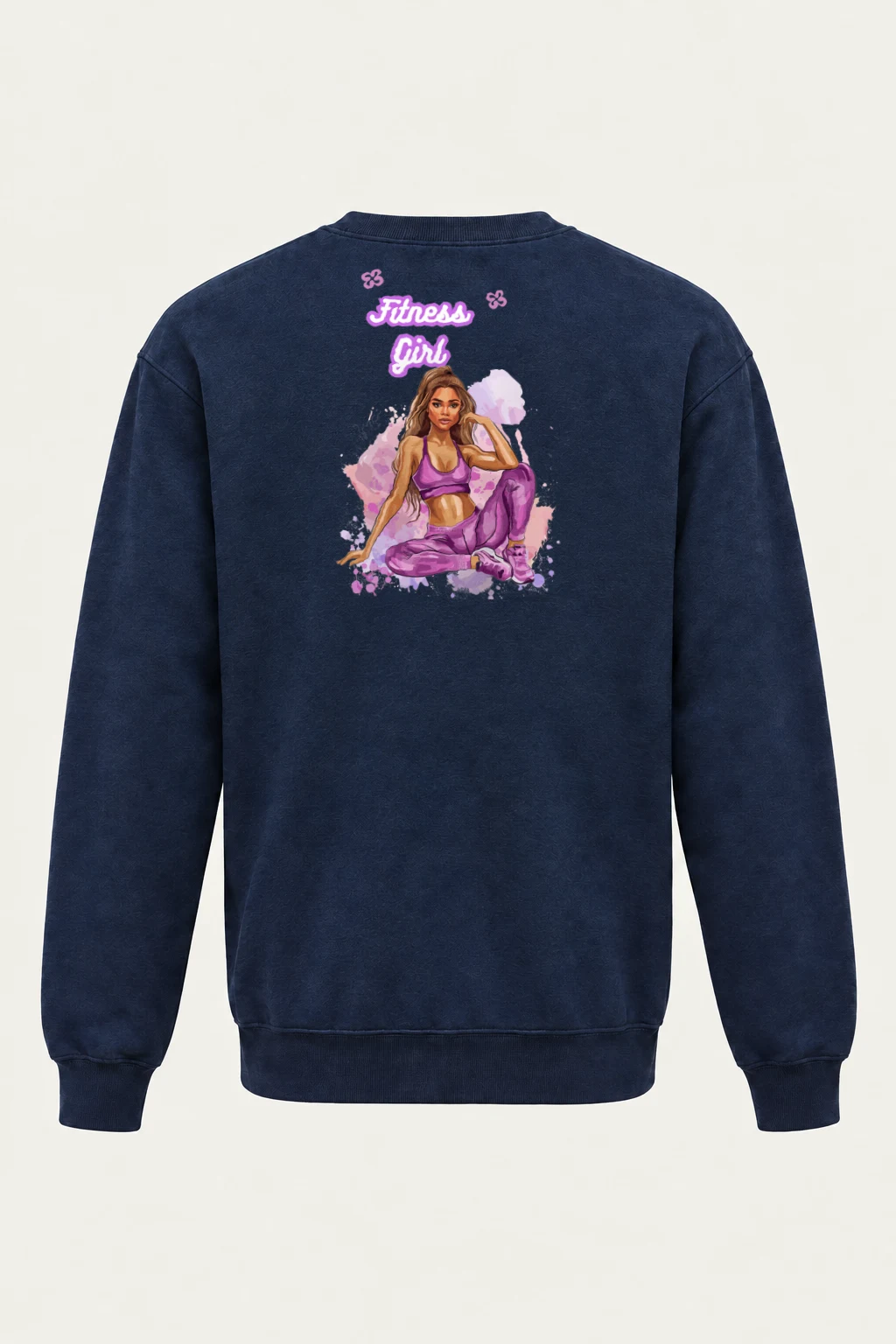 "Fitness Girl" Heavy Blend Unisex Crewneck Sweatshirt | Gildan 18000