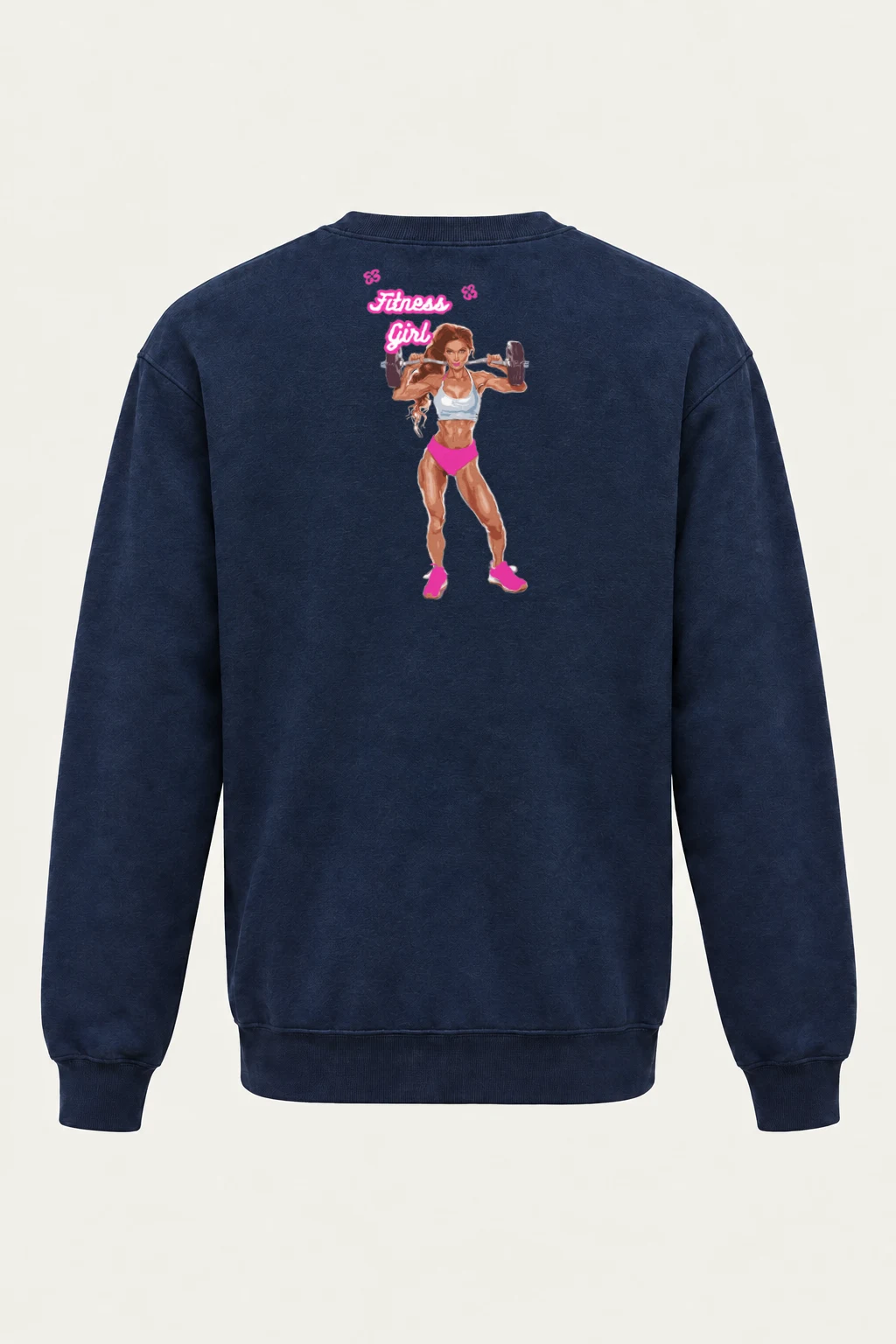 "Fitness Girl" Heavy Blend Unisex Crewneck Sweatshirt | Gildan 18000