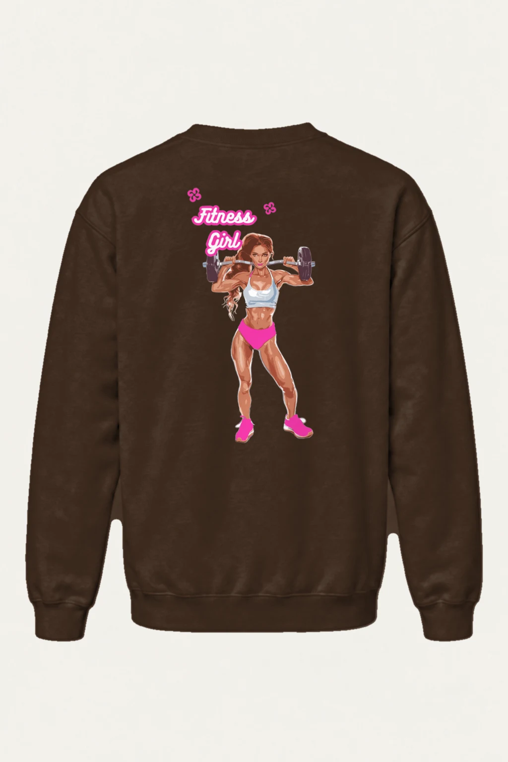"Fitness Girl" Heavy Blend Unisex Crewneck Sweatshirt | Gildan 18000
