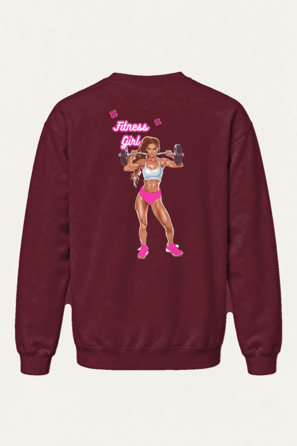 "Fitness Girl" Heavy Blend Unisex Crewneck Sweatshirt | Gildan 18000
