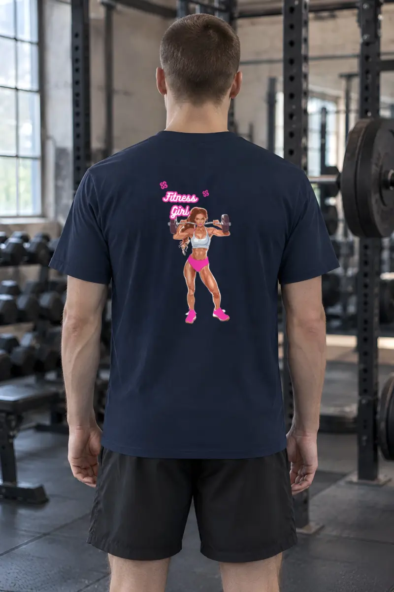 "Fitness Girl" Heavyweight Unisex Crewneck T-shirt