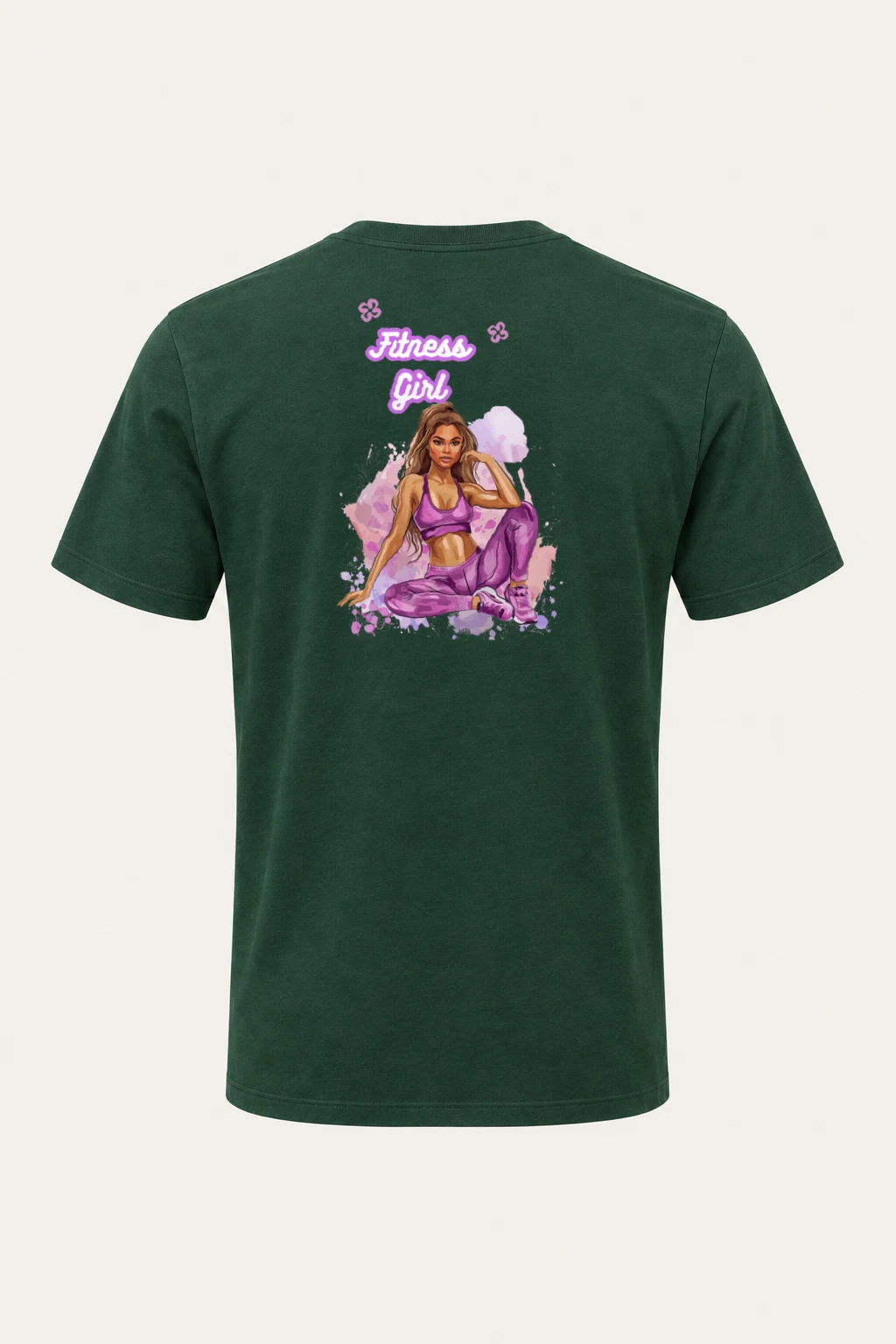 "Fitness Girl" Heavyweight Unisex Crewneck T-shirt | Gildan 5000