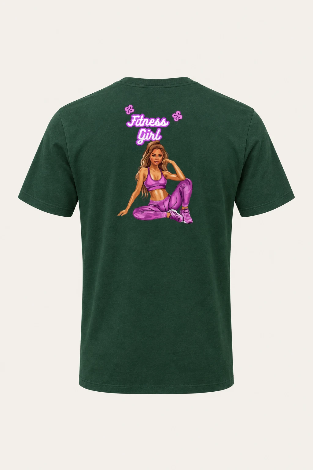 "Fitness Girl" Heavyweight Unisex Crewneck T-shirt | Gildan 5000