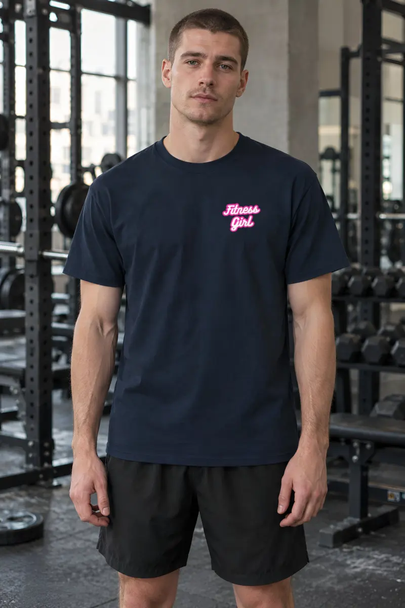 "Fitness Girl" Heavyweight Unisex Crewneck T-shirt