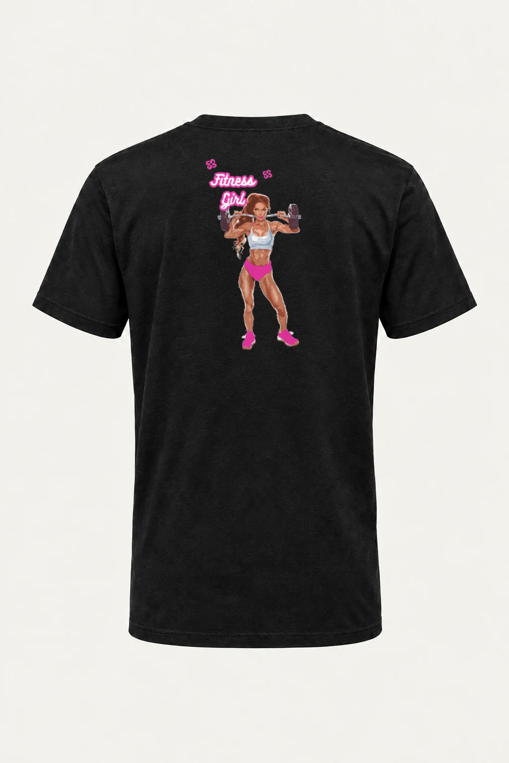 "Fitness Girl" Heavyweight Unisex Crewneck T-shirt | Gildan 5000