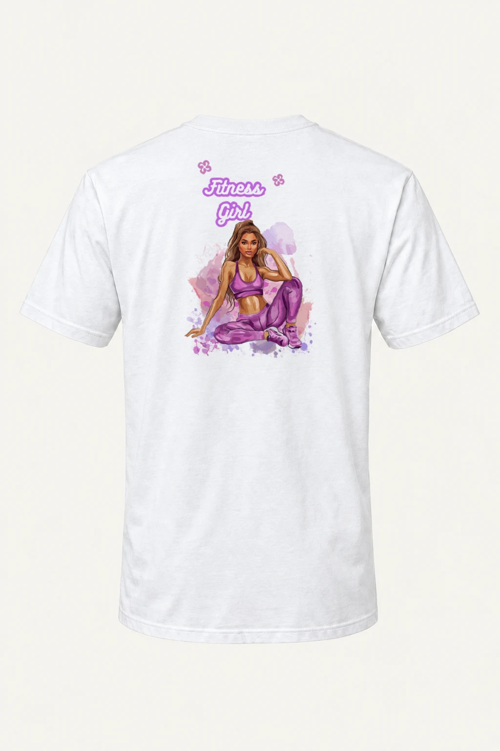 "Fitness Girl" Heavyweight Unisex Crewneck T-shirt | Gildan 5000