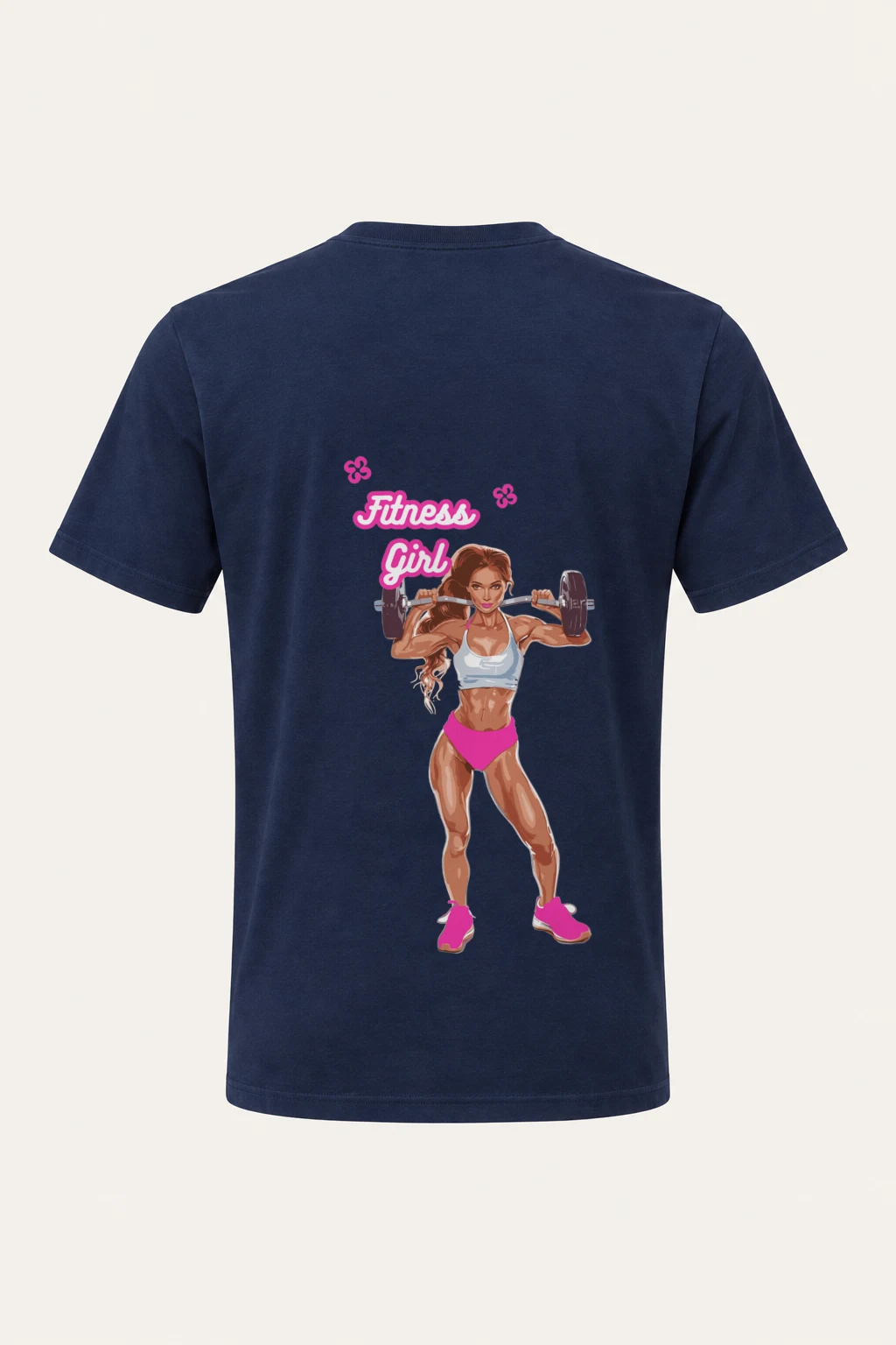 "Fitness Girl" Heavyweight Unisex Crewneck T-shirt | Gildan 5000
