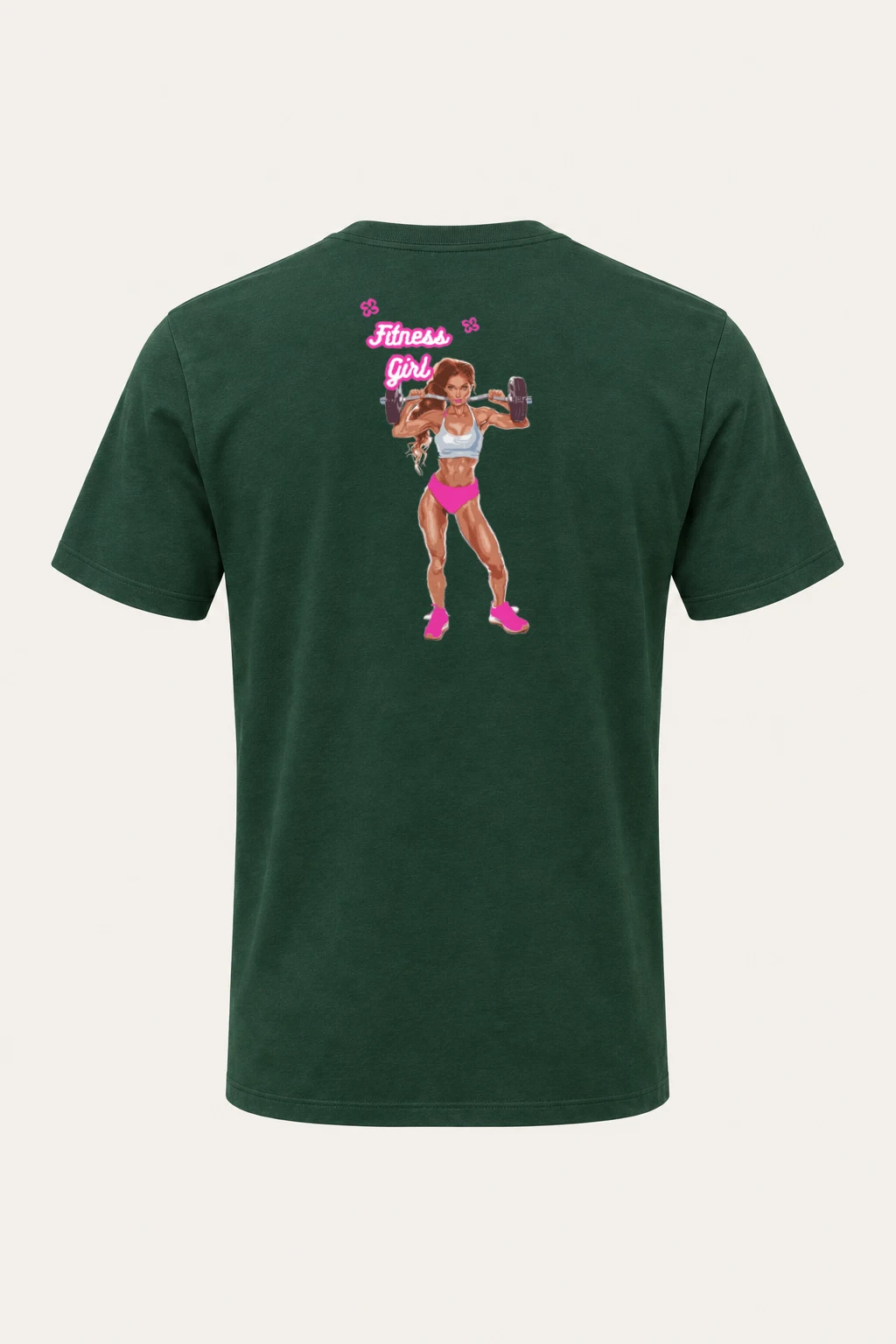"Fitness Girl" Heavyweight Unisex Crewneck T-shirt | Gildan 5000