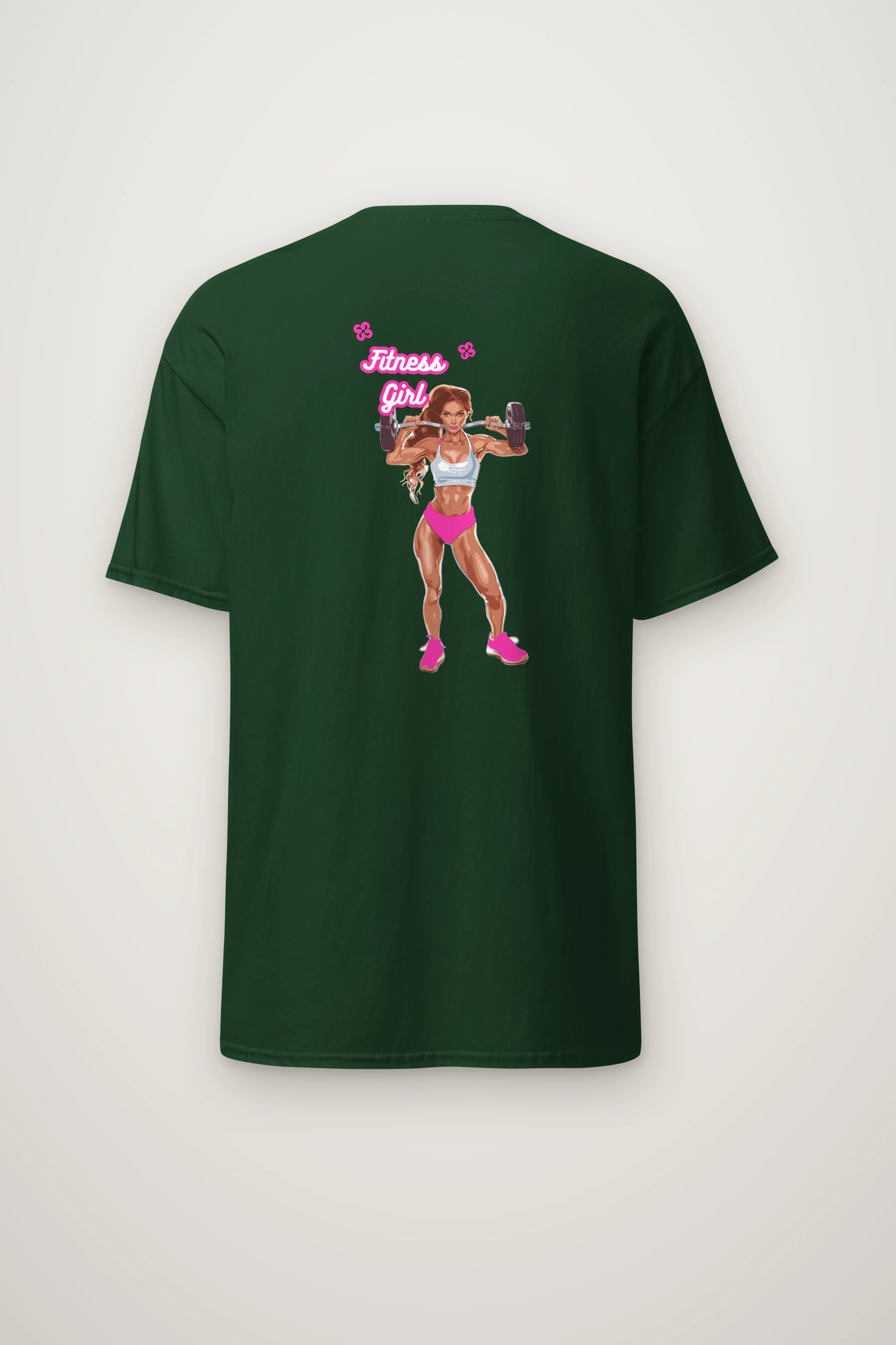 "Fitness Girl" Heavyweight Unisex Crewneck T-shirt