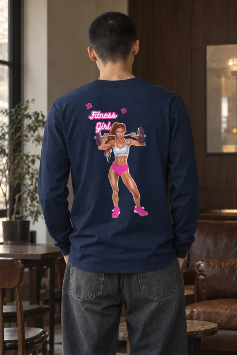 "Fitness Girl" Unisex Longsleeve T-shirt | Gildan 2400