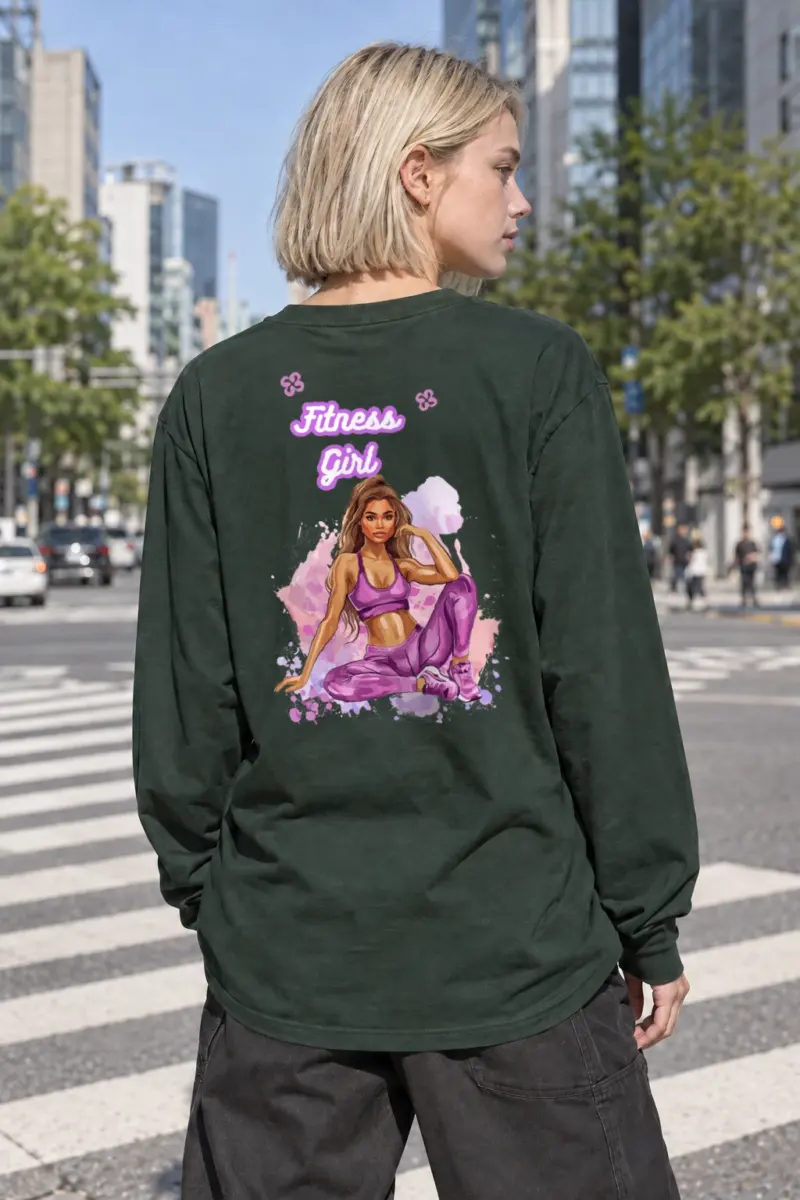 "Fitness Girl" Unisex Longsleeve T-shirt | Gildan 2400
