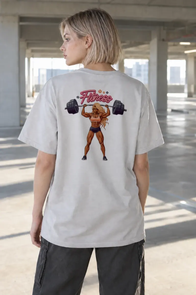 “Fitness Strength Club” Heavyweight Unisex Crewneck T-shirt | Gildan 5000