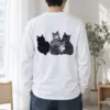 "Four Resting Cats" Unisex Longsleeve T-shirt | Gildan 2400