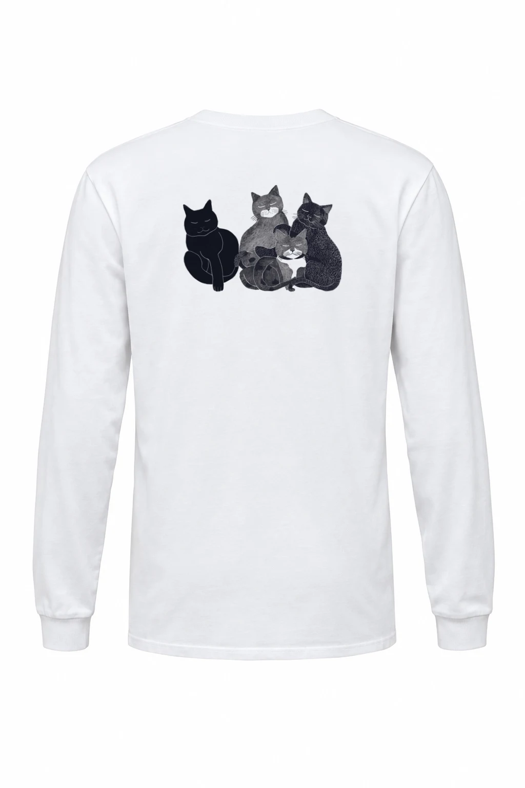 "Five Cat Gathering" Unisex Longsleeve T-shirt | Gildan 2400