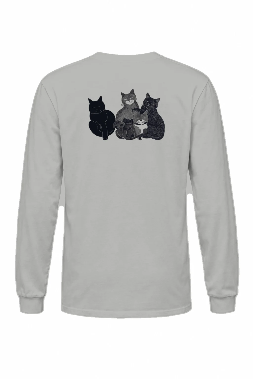 "Five Cat Gathering" Unisex Longsleeve T-shirt | Gildan 2400