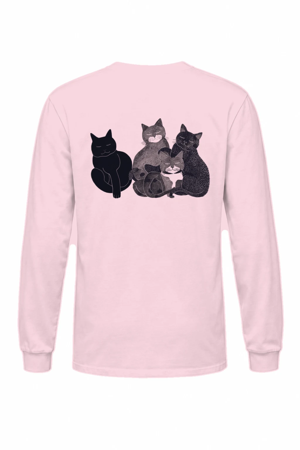 "Five Cat Gathering" Unisex Longsleeve T-shirt | Gildan 2400
