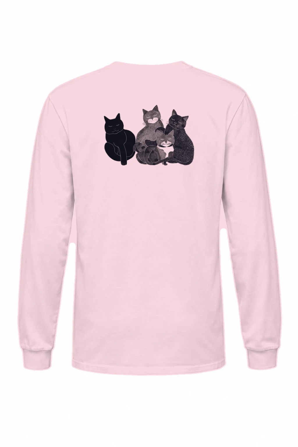"Five Cat Gathering" Unisex Longsleeve T-shirt | Gildan 2400