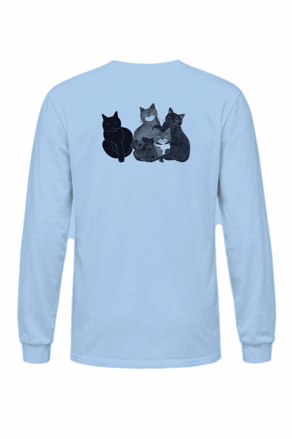 "Five Cat Gathering" Unisex Longsleeve T-shirt | Gildan 2400