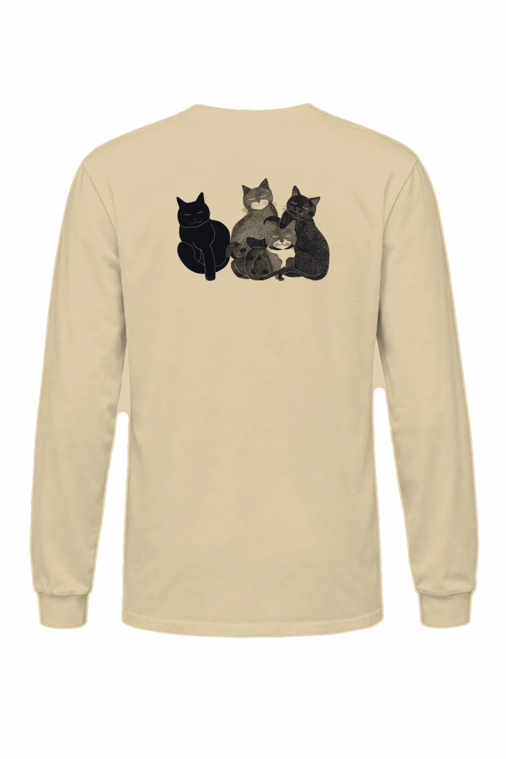 "Five Cat Gathering" Unisex Longsleeve T-shirt | Gildan 2400