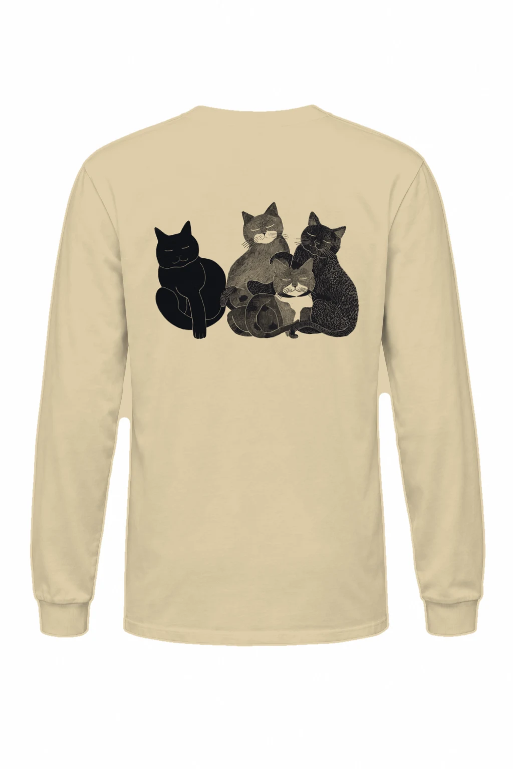"Five Cat Gathering" Unisex Longsleeve T-shirt | Gildan 2400