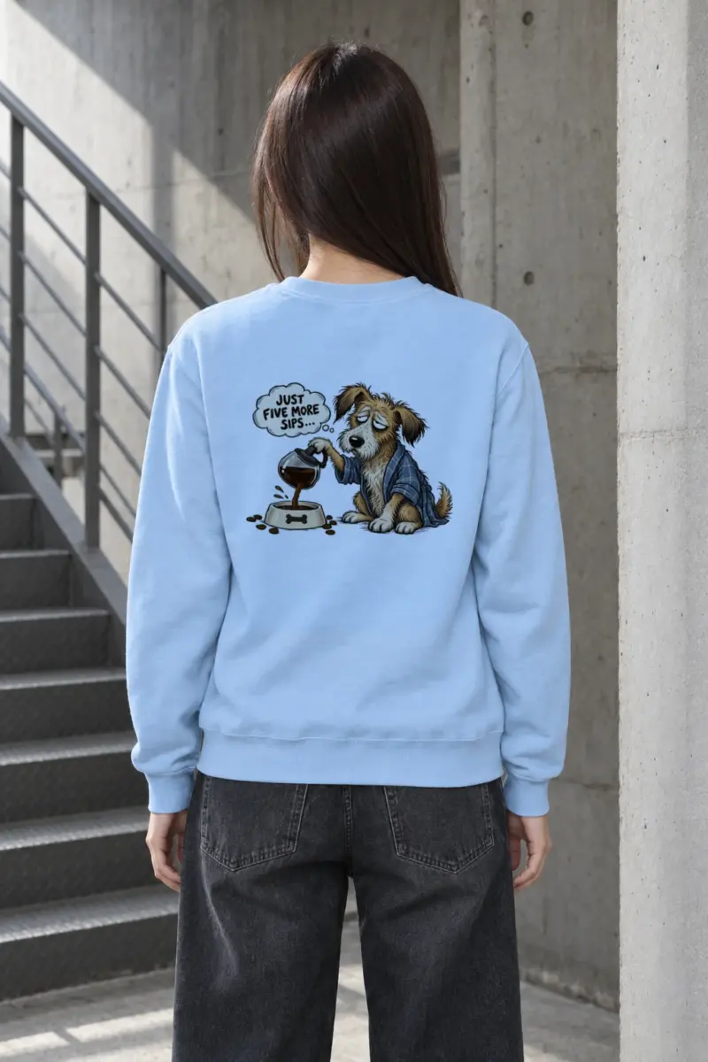 "Five More Sips" Heavy Blend Unisex Crewneck Sweatshirt