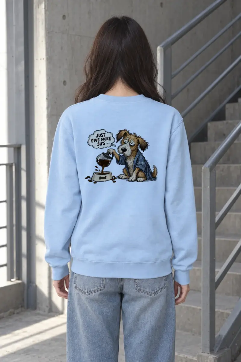 "Five More Sips" Heavy Blend Unisex Crewneck Sweatshirt | Gildan 18000