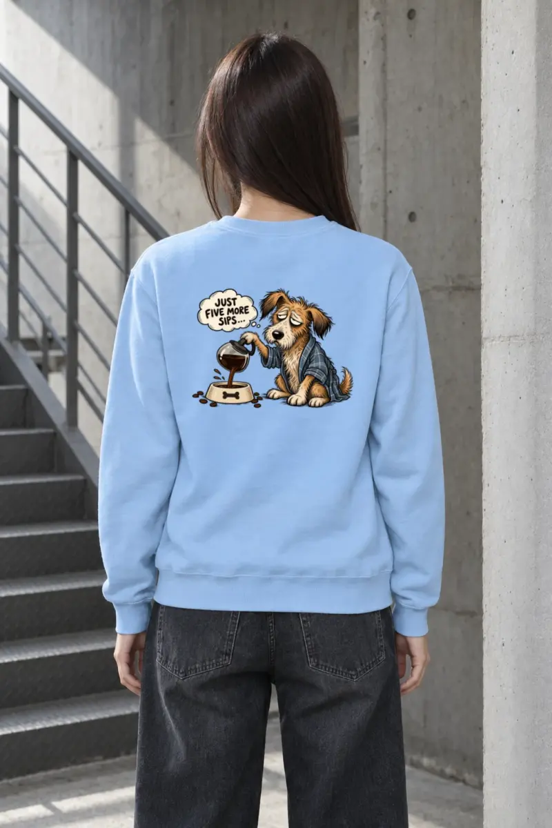 "Five More Sips" Heavy Blend Unisex Crewneck Sweatshirt