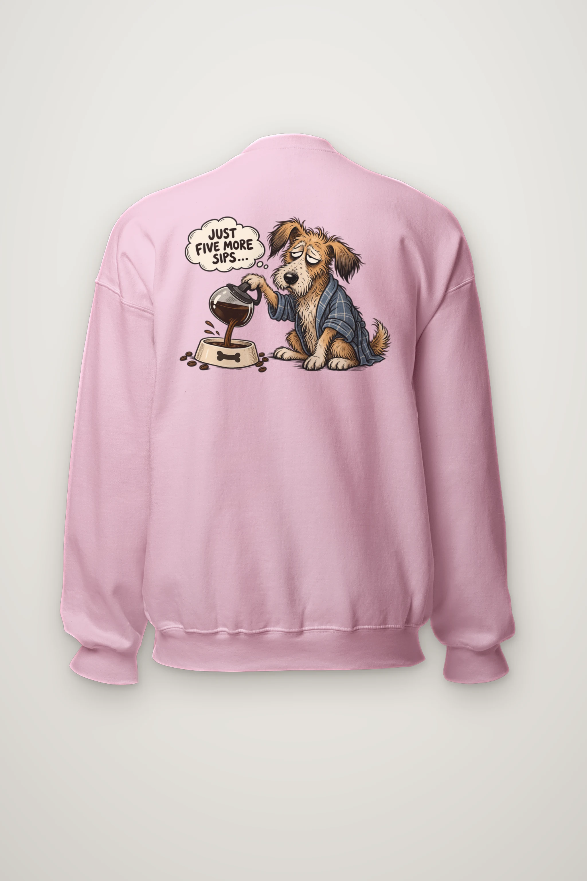"Five More Sips" Heavy Blend Unisex Crewneck Sweatshirt
