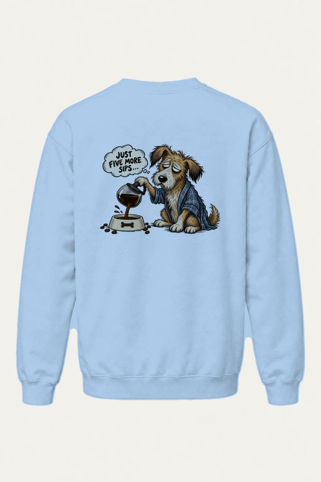 "Five More Sips" Heavy Blend Unisex Crewneck Sweatshirt | Gildan 18000