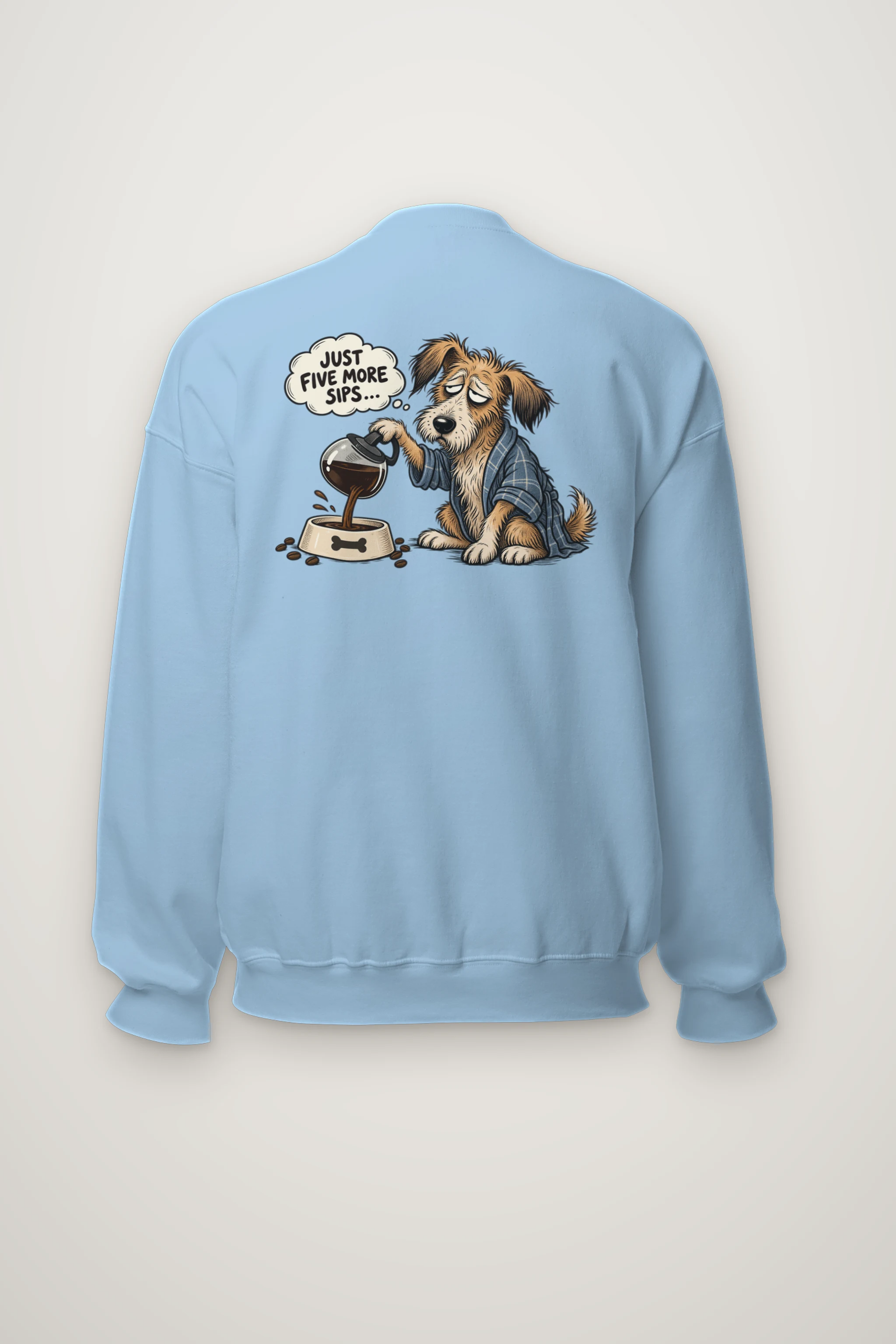 "Five More Sips" Heavy Blend Unisex Crewneck Sweatshirt